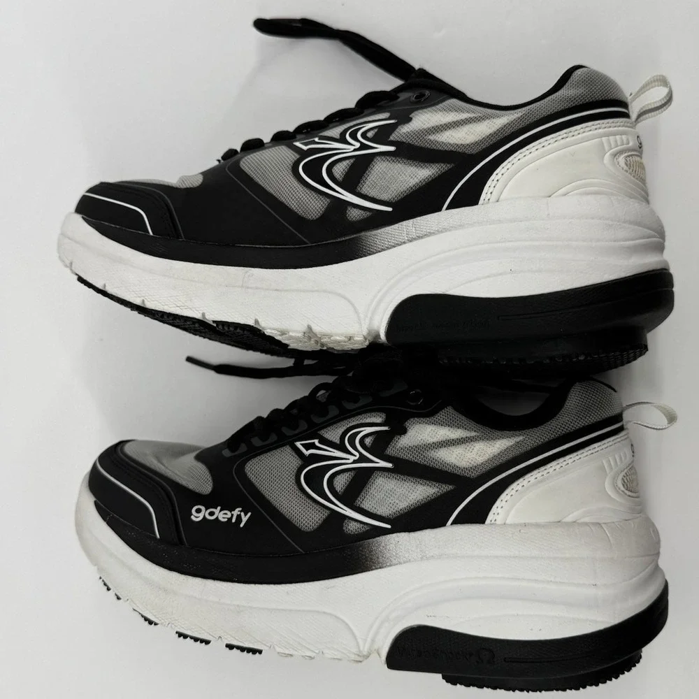 GDEFY Women's 8 TB9022FWL-XW Walking Shoes Black White EUR 39 Comfort Athletic